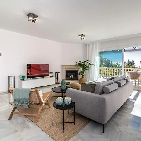 Vacation I Adelfas, Andalusian Style, Private Pool, Sea View וילה מארבלה